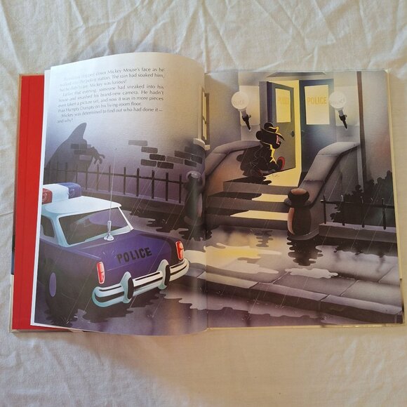 Disney Mickey Mouse In The Phantom Blot Oversized Hardcover Book 1990 Read Aloud - Picture 7 of 10